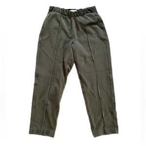 Everlane the Dream Pant in Dark Forest Green